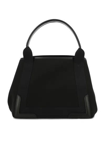 Shop Balenciaga Navy Cabas Small Tote Bag In Black