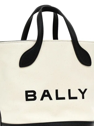 Shop Bally 'bar' Handbag In White