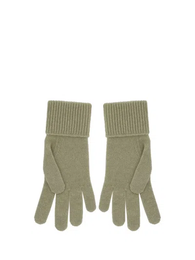 Shop Burberry Gloves In Beige