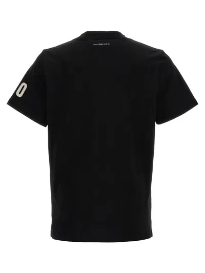 Shop Courrèges 'straight Printed' T-shirt In Black