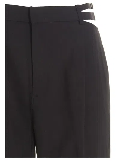 Shop Dion Lee 'lingerie Wool Pant' Trousers In Black
