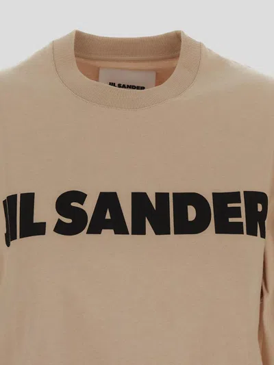 Shop Jil Sander T-shirt In Dark Sand