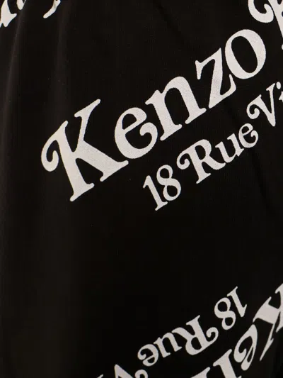 Shop Kenzo Pants In Black/white