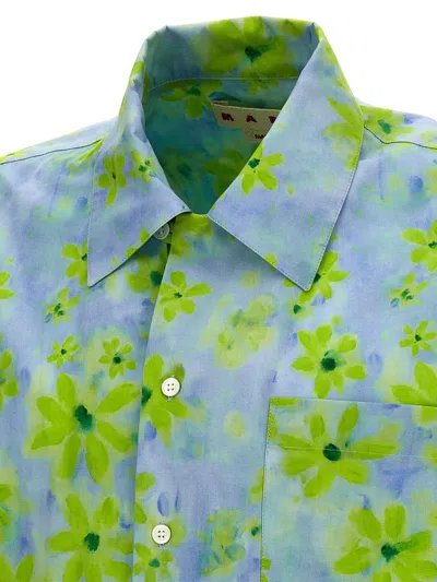 Shop Marni 'parade' Shirt In Aquamarine