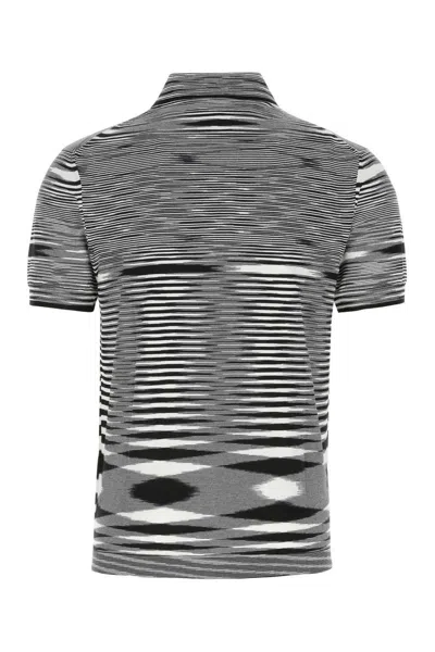 Shop Missoni Tie-dye Print Cotton Polo Shirt In Stripped
