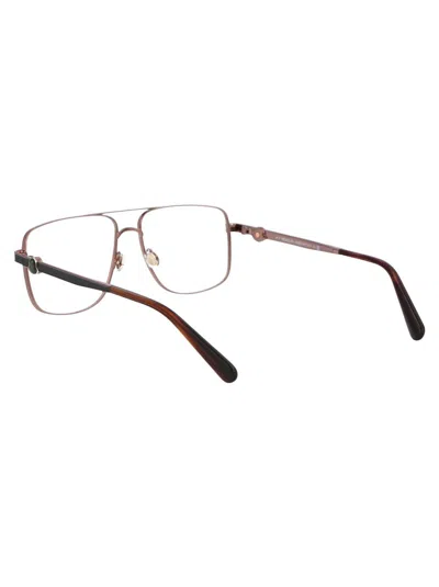 Moncler Ml5178 Glasses In 036 Bronzo Scuro Lucido