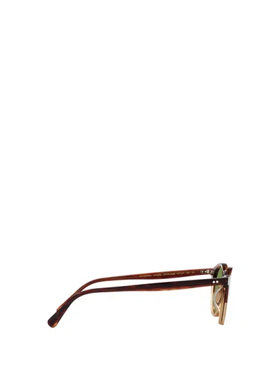 Shop Oliver Peoples Sunglasses In Dark Amber Gradient