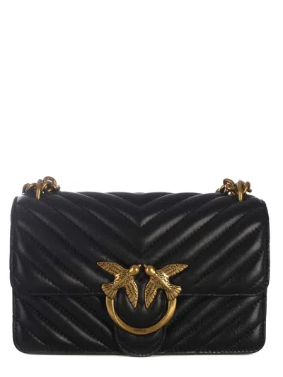 Shop Pinko Bag  "love One Mini" In Black