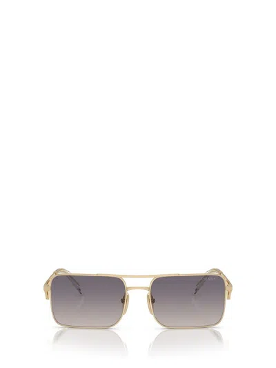 Shop Prada Eyewear Sunglasses In Pale Gold