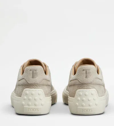 Shop Tod's Sneakers In Mastice