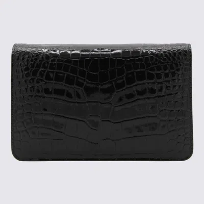 Shop Tom Ford Black Leather Crossbody Bag
