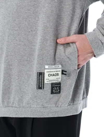 Shop Undercover Labels Sweatshirt In Top Gray