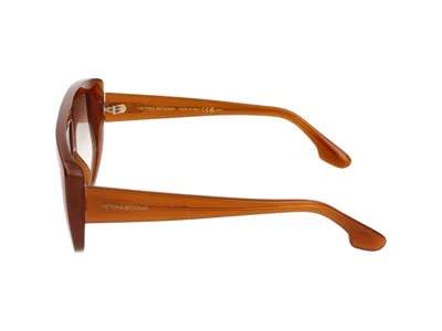 Shop Victoria Beckham Sunglasses In Caramel