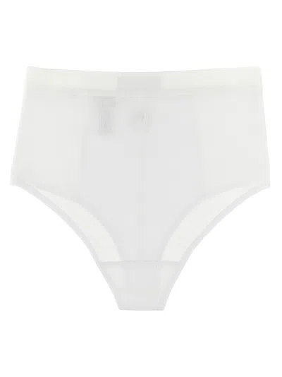 Shop Marine Serre Logo Embroidery Briefs Underwear, Body White