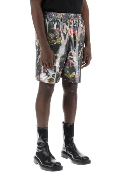 Shop Acne Studios "printed Shorts For B. Sund Men In Multicolor