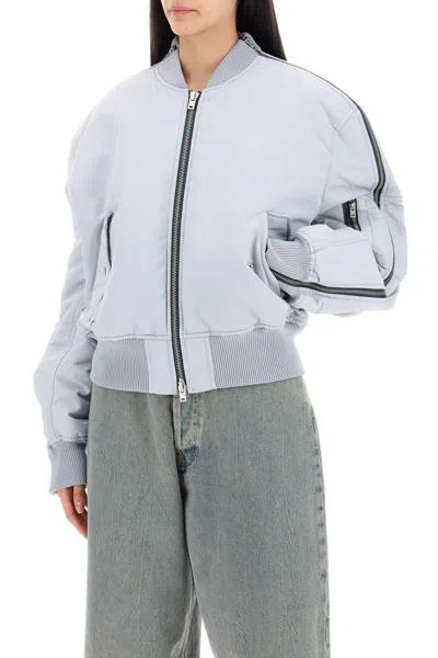 Shop Acne Studios Bomber Jacket With Zipper Women In Multicolor