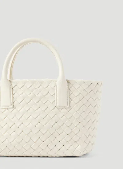 Shop Bottega Veneta Women Cabat Mini Tote Bag In White
