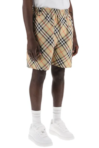 Shop Burberry Checkered Bermuda Shorts Men In Multicolor