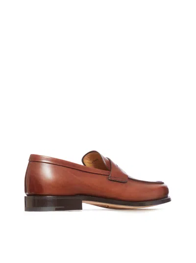 Shop Church's Church`s Men Milford Leather Penny Loafers In Brown