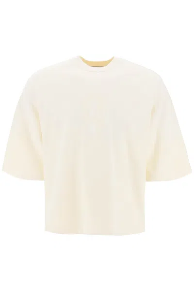 Shop Fear Of God "oversized T-shirt With Men In Cream