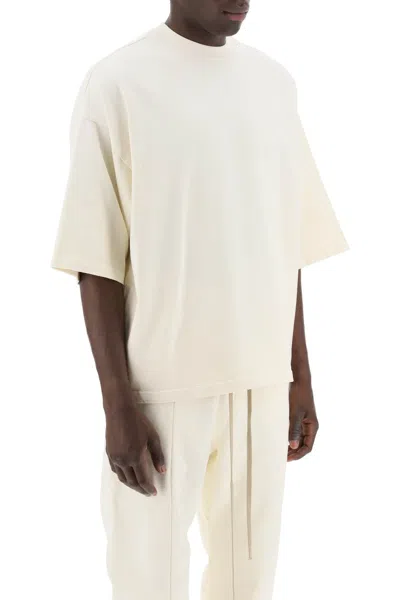 Shop Fear Of God "oversized T-shirt With Men In Cream