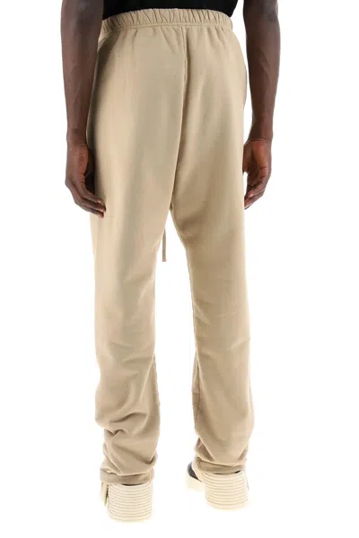 Shop Fear Of God "brushed Cotton Joggers For Men In Brown