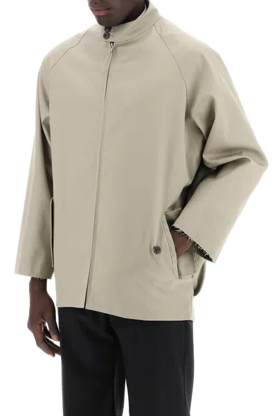 Shop Maison Margiela "jacket With Curved Back Men In Multicolor