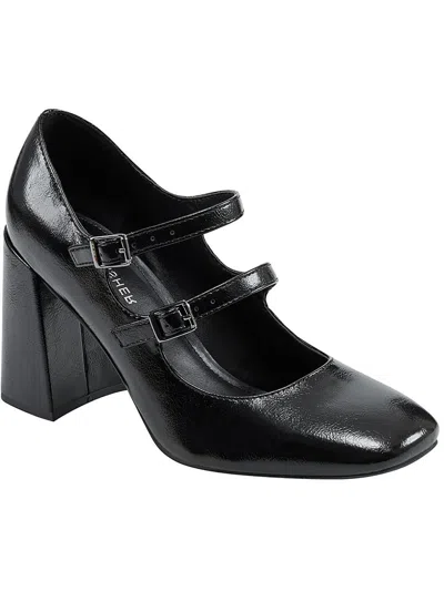 Shop Marc Fisher Charisy Womens Adjustable Mary Jane Heels In Black