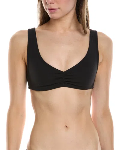 Weworewhat V Neck Halter Sports Bra In Black