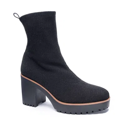 Shop Chinese Laundry Garvey Chill Knit Boot In Black