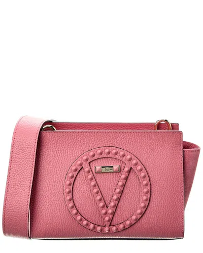 Shop Valentino By Mario Valentino Kiki Rock Leather Shoulder Bag In Pink