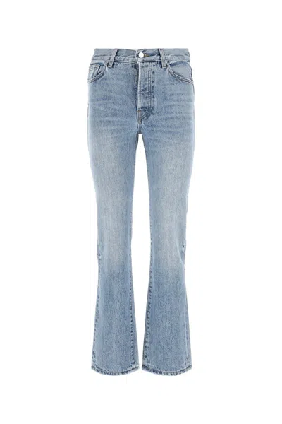 Amiri Light Blue Straight Leg Jeans In 422