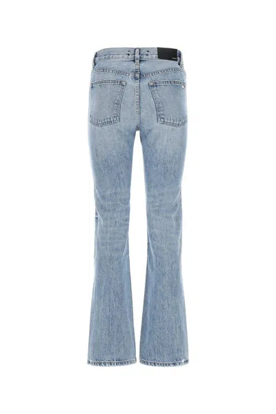 Amiri Light Blue Straight Leg Jeans In 422