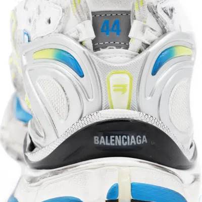 Shop Balenciaga Sneakers In White/yellow/blue