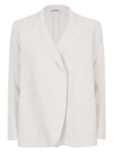 Shop Base Cotton And Linen Blend Jacket In Beige