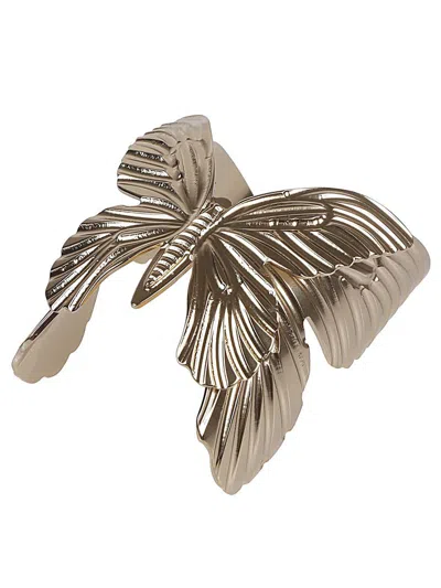Shop Blumarine Butterfly Shaped Bracelet In Golden
