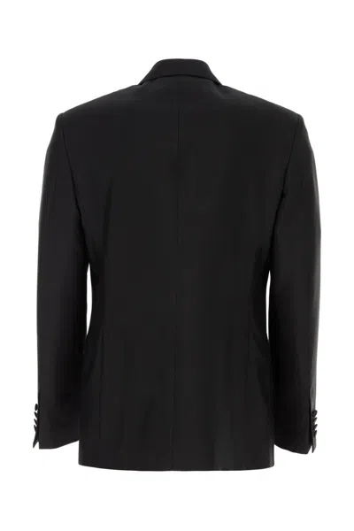 Burberry Black Wool Blend Blazer