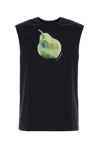 Burberry Men's Stretch Cotton Tank Top In Black