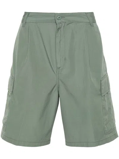 Shop Carhartt Wip Cotton Cargo Shorts In Green