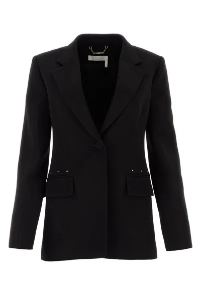 Shop Chloé Chloe Jackets And Vests In Black