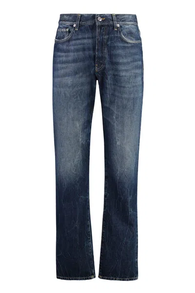 Shop Department 5 Bowl 5-pocket Straight-leg Jeans In Denim
