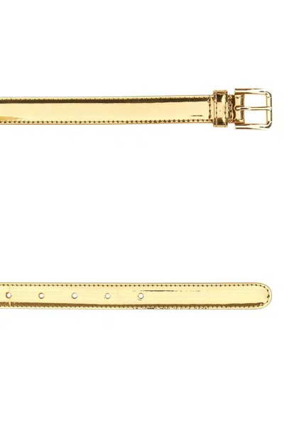 Shop Dolce & Gabbana Belt In Gold