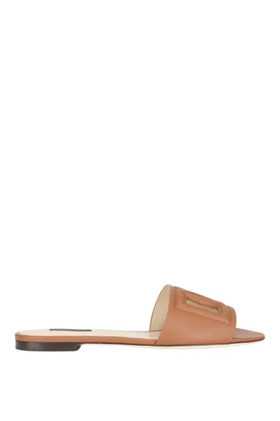 Shop Dolce & Gabbana Sandals In Light Brown