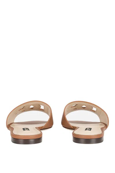 Shop Dolce & Gabbana Sandals In Light Brown