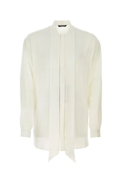 Shop Dolce & Gabbana Shirts In Whiteottic