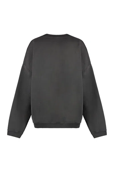 Shop Dsquared2 Cotton Crew-neck Sweatshirt In Grey