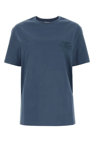 Shop Etro T-shirt In Lightblu