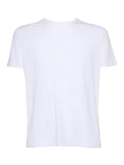 Shop Filatures Du Lion T-shirt M/c In Bianco