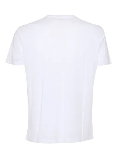 Shop Filatures Du Lion T-shirt M/c In Bianco