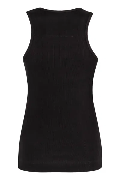 Shop Givenchy Cotton Tank Top In Black
